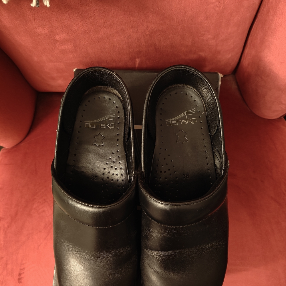 Dansko Ebony Professional Oiled Full Grain Mules